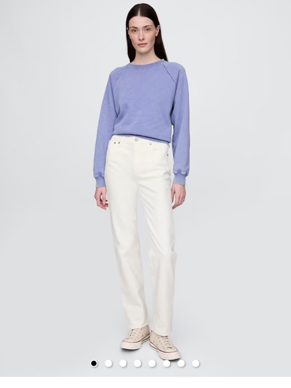 GAP Straight-Leg Jeans in Off-White